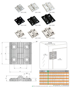 Zinc Alloy/Stainless Steel With Strong Load-Bearing Performance Multiple Specifications Of Exposed <strong>Hinges</strong> SK2-018 - Product Image 6