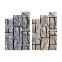 Panneau mural en pierre de culture PU, pavés, champignons, faux roche 3D, revêtement imperméable léger pour intérieur, villa, jardin