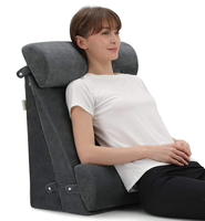 Coussin orthopédique portable Kingworth 4 pièces en mousse à mémoire de forme anti-reflux pour le corps, idéal pour dormir et allaiter, amovible
