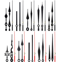 Ensemble d'aiguilles d'horloge murales en plastique, multi-styles, modernes, lumineuses, en forme de pique et d'étoile, creuses, pour remplacement DIY, pour horloge à quartz, assortiment