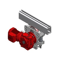 Système de monorail DDPG600-CX BMU monté sur rail au plafond, chariot motorisé à commande à distance