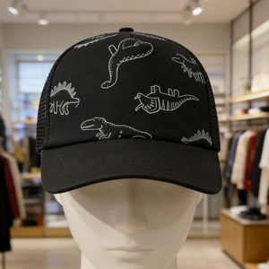 Gorra de Béisbol de 5 Paneles con Estampado de Dinosaurios para Niños, Ligera y Transpirable, para Deportes al Aire Libre - Product Image 5