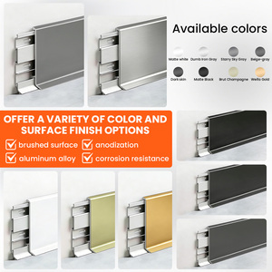 <span class=keywords><strong>Plinthe</strong></span> murale en <span class=keywords><strong>PVC</strong></span> avec base d'installation en aluminium, profilé de sol en aluminium, <span class=keywords><strong>plinthe</strong></span> murale en métal, étanche - Product Image 5