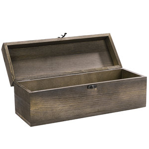 Mộc Mạc Bị Cháy Gỗ Rắn Duy Nhất Chai Rượu Vang Hộp Quà Tặng Hình Chữ Nhật Hình Dạng Màu Đen Trang Trí Rượu Vang Thu Lưu Trữ Cho Thực Phẩm Sử Dụng - Product Image 4