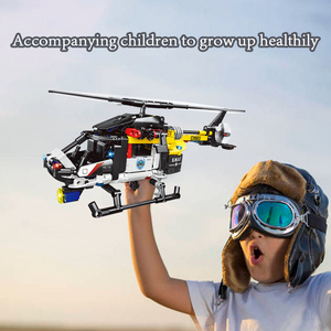 Bán Lẻ Trẻ Em Máy Bay Swat Máy Bay Thành Phố Máy Bay Trực Thăng Gốc Xây Dựng Khối Gạch Đặt Đồ Chơi Cho Trẻ Em Trai Lắp Ráp Trò Chơi - Product Image 4