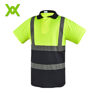 Camiseta <span class=keywords><strong>de</strong></span> Trabajo <span class=keywords><strong>de</strong></span> Alta Visibilidad Personalizable, Color Amarillo Fluorescente, para Hombre, <span class=keywords><strong>de</strong></span> Poliéster, Manga Corta, con Bolsillo - Product Image 5