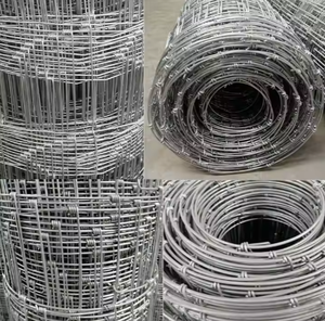 سياج منسوج بعقدة ثابتة-سياج مزرعة مجلفن عالي الشد للماشية - Product Image 6