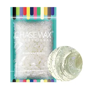 Chase Wax 100g Klare hypo allergene Kolophonium-freie Kokosnuss-transparente Hart wachs perlen für empfindliche Haut