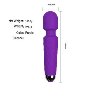 Yüksek Kaliteli Güçlü Elektrikli El Tipi Kadın Mastürbasyon Vibratörü Taşınabilir Su Geçirmez Elektrikli Yumuşak Silikon Vibratör - Product Image 3