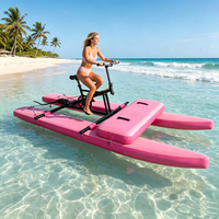 Vélo aquatique gonflable en PVC résistant à l'usure, série WB, équipement commercial personnalisé pour parcs de loisirs et de plage