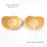 NOUVEAU Soutien-gorge adhésif sans couture en éponge, autocollant invisible pour robe dos nu, cache-tétons, soutien-gorge push-up pour décolleté, lingerie féminine