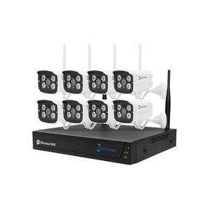 8CH H.265 IP66 không thấm nước ngoài trời hệ thống an ninh 5MP <span class=keywords><strong>Wifi</strong></span> ip <span class=keywords><strong>camera</strong></span> trong nhà mạng không dây CCTV NVR Bộ dụng cụ OEM tùy chỉnh RoHS - Product Image 1