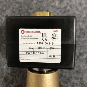 บุชจอสท์ โซลินอยด์วาล์ว 24V ดีซี 18W พีเอ 0 ถึง 16 บาร์ วาล์วควบคุมอุตสาหกรรม ผลิตในเยอรมนี - Product Image 1
