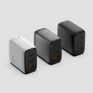 Chargeur mural USB C GaN 65W 3 ports Adaptateur d'alimentation rapide PD QC3.0 pour téléphone, ordinateur portable, tablette - Product Image 1