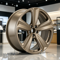 Juego de 4 Ruedas de Aleación Forjada en Bronce Mate de 18x8, 19x8.5, 20x8.5 y 20x9, con Patrón de Pernos 5x108/114.3/120, Compatibles con Hyundai