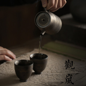 Handmade Pottery Teapot Cylinder Shape With Lid Kung Fu <b>Tea</b> <b>Set</b> Afternoon <b>Tea</b> Ceramic Filter Teapot - Product Image 3