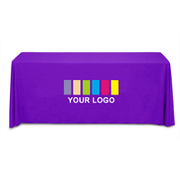 Housse de table personnalisée avec logo, drapé ample en polyester 300D, 1,2 m, 1,8 m, 2,4 m, pour salons professionnels, expositions, événements et publicité