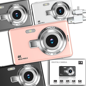 กล้องดิจิตอลวินเทจ SourcingArk CCD ซูม 16 เท่า หน้าจอ LCD 2.4 นิ้ว กล้องพกพาขนาดกะทัดรัดสำหรับเด็ก วัยรุ่น และผู้เริ่มต้น รุ่น Q12 - Product Image 1