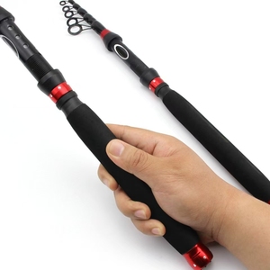Canne à pêche télescopique ultra-courte en fibre de carbone, légère et portable, pour la pêche à l'appât – Vente en gros à prix réduit - Product Image 2