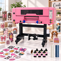 Machine d'impression UV DTF Haolic 13 pouces à double tête XP600 avec support et laminage automatique, vente directe usine