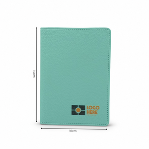 Porte-cartes en cuir PU de couleur bleu clair, personnalisé avec logo, fabricant OEM, cadeau promotionnel d'entreprise haut de gamme - Product Image 2