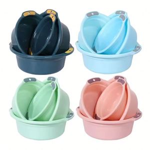 Lavabo de Plástico Doméstico Reforzado, para Pies, Lavandería, Verduras, y Lavabo Infantil de Doble Asa - Product Image 1