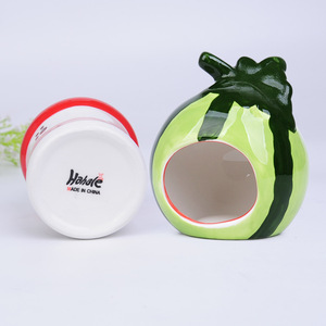 स्ट्रॉबेरी तरबूज डिजाइन सिरेमिक हम्सटर खाल रचनात्मक शांत हम्सटर पिंजरे प्यारा हम्सटर घर - Product Image 3