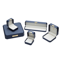 Boîte à Bijoux en Cuir PU Premium Emballage Fait Main Bague avec Logo Luxe
