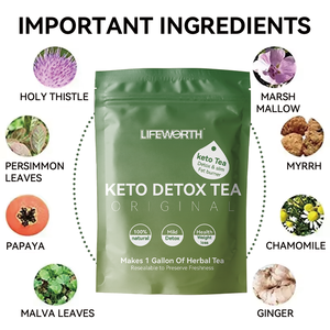 जीवन कीटो चाय डिटॉक्स कोलन साफ और स्किनी बेली विटामिन के साथ वयस्कों के लिए - Product Image 4