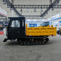 Mini-dumper sur chenilles diesel Ruibote 5 tonnes, robuste, tout-terrain, avec pompe hydraulique et roulements, équipement de construction