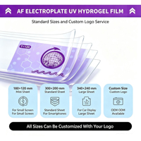 Lot mixte OEM de films hydrogel HD mats, anti-espion et anti-UV, quatre types, pour acheteurs en gros à l'étranger