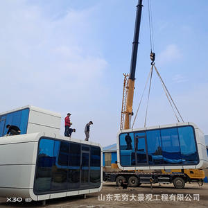 Capsule spatiale mobile de style folklorique moderne et minimaliste, assemblée, pour le camping en plein air, pour les influenceurs - Product Image 2