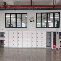 EasyLocker Armoire de rangement pour cartable Smart ABS Locker avec serrure à clé et connexion électrique de sécurité étanche pour le bureau