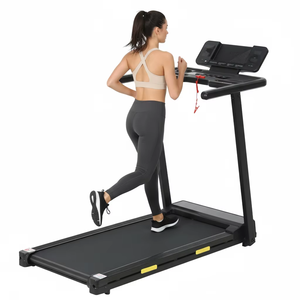 Tapis de course électrique pour la <span class=keywords><strong>maison</strong></span>, pliable manuellement, design incurvé avec écran LED, pour exercices cardiovasculaires - Product Image 5