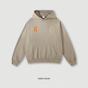 Sudadera con Capucha de Algodón Lavado Estilo Vintage, Hombros Caídos, Oversize, para Mujer, Estilo Hip Hop, Personalizable - Product Image 1