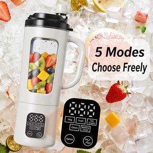 Mixeur Portable 700ML avec Contrôle Tactile, Écran LED Numérique, Extracteur de Jus Électrique, Préparateur de Smoothies et de Glace Pilée avec Paille pour l'Extérieur - Product Image 2