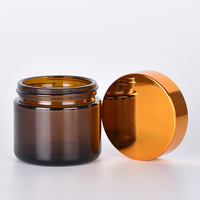 Pot en verre ambré foncé à parois droites de 2 oz, 4 oz, 6 oz avec couvercle noir, ustensiles de cuisine, pot brun anti-UV de 60 ml, 120 ml pour le miel
