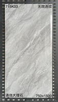 Carreaux de porcelaine brillants modernes 1500x750mm, grand format, carreaux de marbre en porcelaine polie