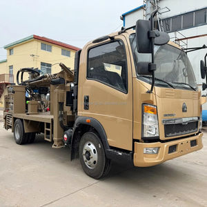 100m 180 미터 공기 압축기와 물 우물 구멍 드릴링 리그에 대한 트럭 장착 시추공 드릴링 머신 - Product Image 1