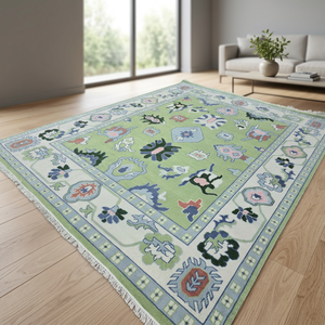 Handmade Hand knotted wool rug washable non slip eco friendly area rug for Living room hotel office commercial - Product Image 4