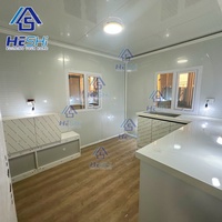 Maison conteneur préfabriquée mobile et extensible sur mesure de 20 pieds et 40 pieds, cuisine extérieure préfabriquée, maison portable