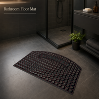 Tapis de porte en caoutchouc à gros trous, antidérapant, drainant, tapis d'entrée robuste, tapis de bienvenue en caoutchouc pour usage intérieur et extérieur