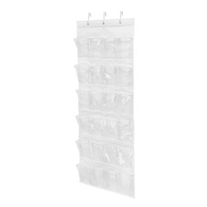 Over the Door <b>Shoe</b> Organizers Hanging Bag clear <b>Shoe</b> Rack With Metal <b>Hooks</b> - Product Image 1