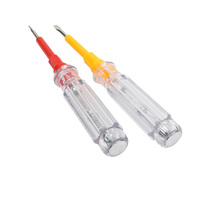 Testeur de tension CA professionnel HannaH en gros, 80V-500V, corps transparent, stylo de test électrique, kit de service tournevis, vis lumineuse