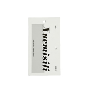 Nouvelles Étiquettes et Étiquettes Volantes en Papier Texturé pour Vêtements, Personnalisées avec Logo de Marque, Impression sur Mesure, Étiquettes Jaunes Tendance et à la Mode - Product Image 1