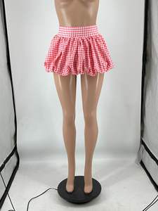 新作2ピースバブルスカートセット レディース秋服 長袖ボウクロップトップとバブルスカートのツーピースセットアップ 女性用 - Product Image 6