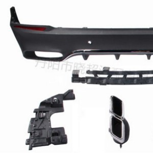 Embout d'échappement Mercedes-Benz GLC Noir Argent Acier Inoxydable Adaptation Universelle - Product Image 1