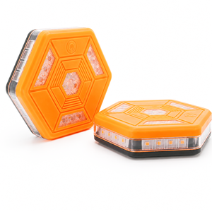 Luz de Advertencia Magnética Portátil de Emergencia, Luz Intermitente Amarilla Recargable, Lámpara de Seguridad Vial para Reparación de Automóviles y Camiones - Product Image 3