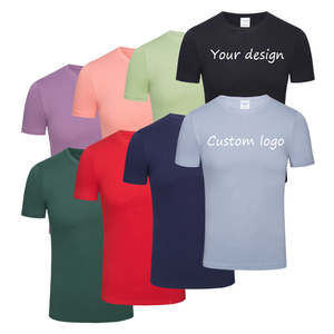 Venta al por mayor en blanco liso peso pesado 100% algodón camiseta Streetwear impresión personalizada logotipo Digital 210GSM hombres camiseta de gran tamaño - Product Image 1