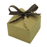 Boîte d'emballage pliable en papier kraft recyclable Wenpack pour aliments, bonbons, chocolat, en-cas, desserts, gâteaux, cadeaux